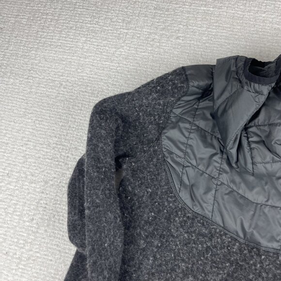 Outdoor Research Women's M Vashon Hybrid Full-Zip Jacket Black Wool Blend - Picture 16 of 16